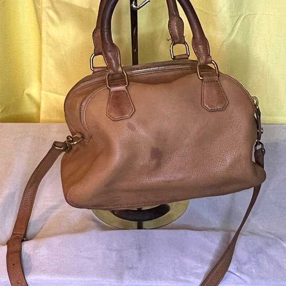 J. Crew Biennial Medium Satchel Pebbled Leather - Picture 3 of 16